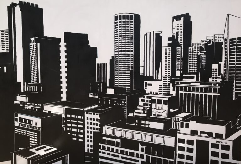 City of silence 88 x 130 cm