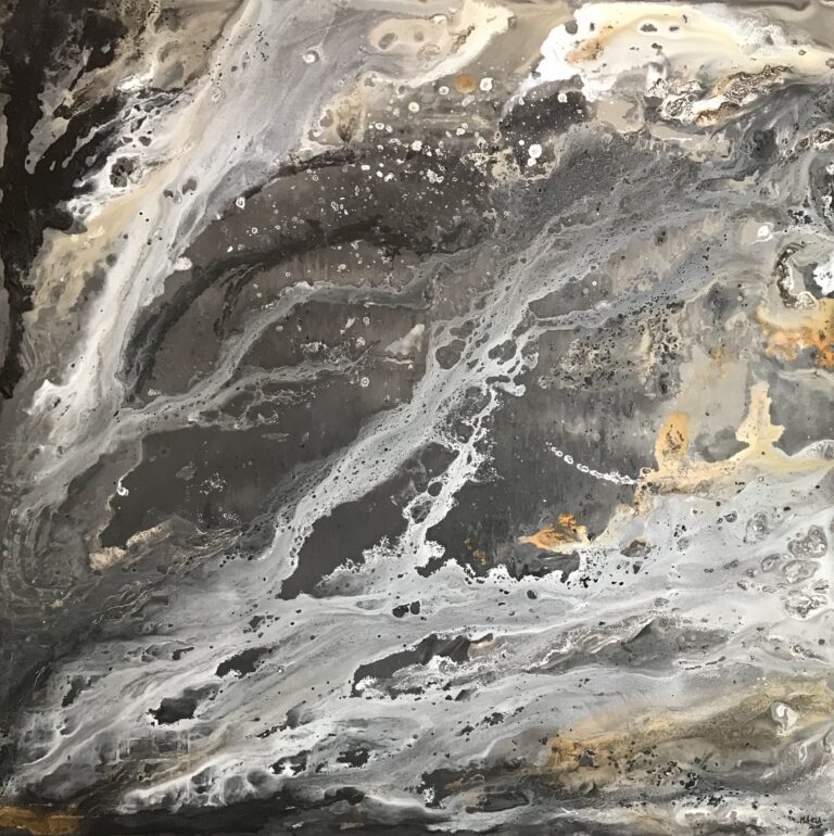 Foamy wreck 100 x 100 cm