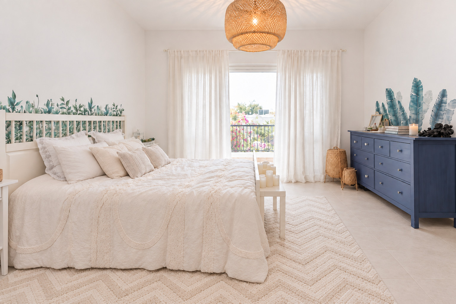 White bedroom, Al Barsha Villa