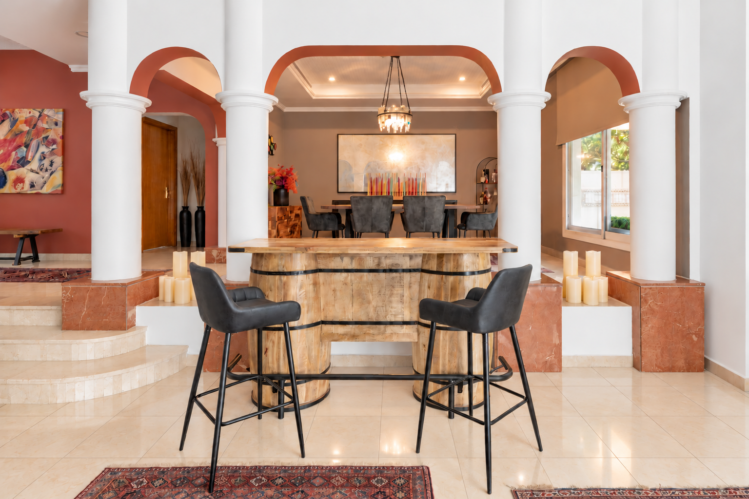 Architectural interior photograph of Al Garhoud Residence