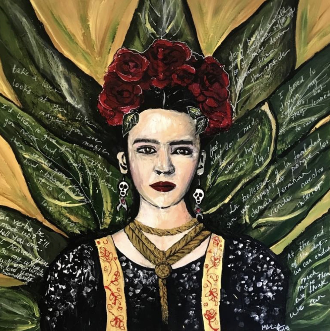 Frida Kahlo portrait artwork